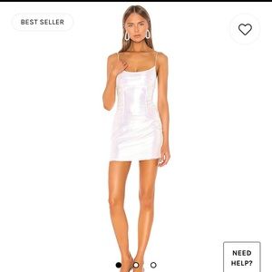 superdown Rosalind Mini Dress in Opal White
